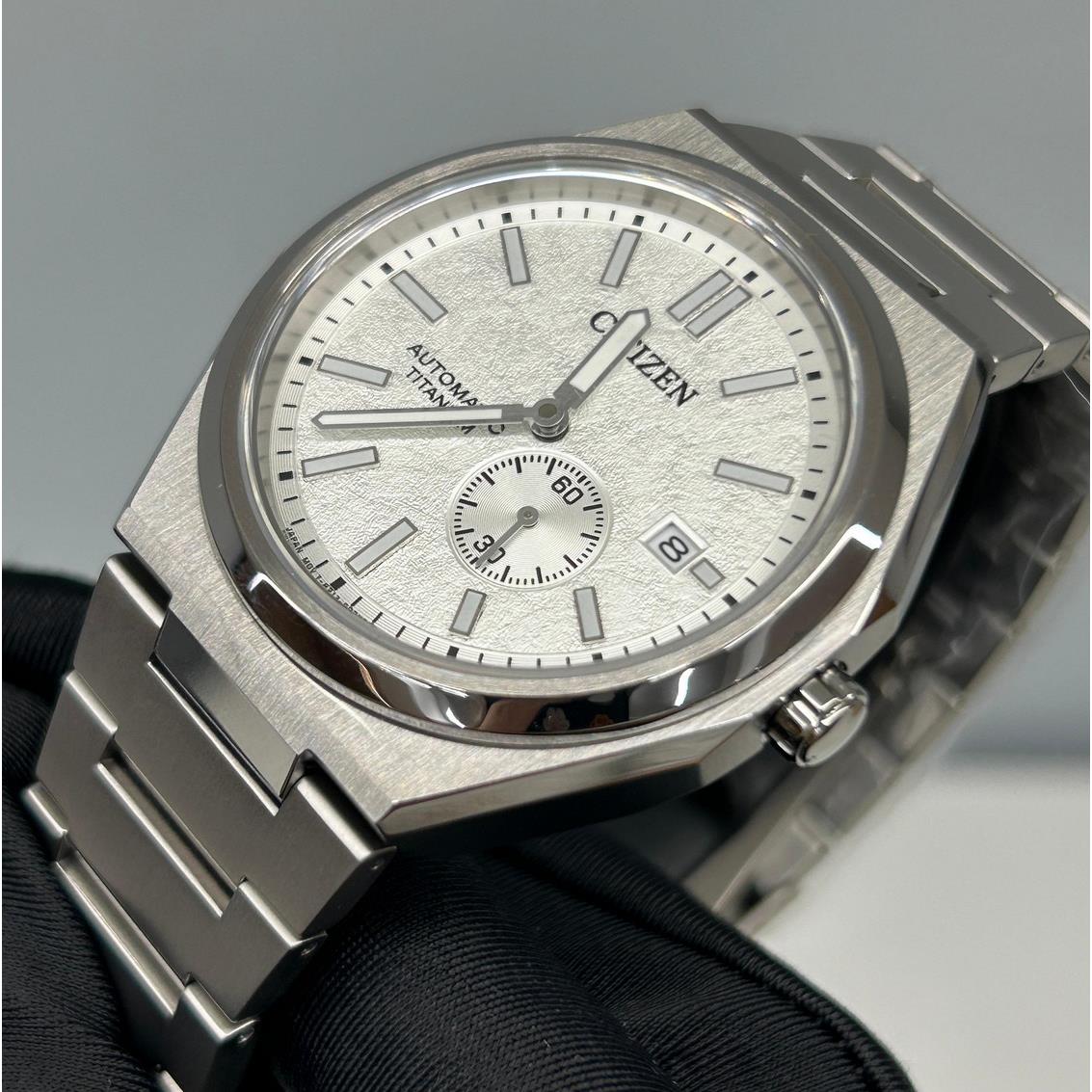 Citizen NJ0180-80A Zenshin Automatic Titanium Sapphire White Dial Men`s Watch