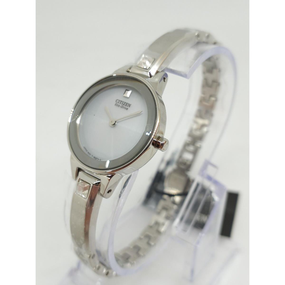 Citizen EX1320-89A Silhouette Women`s 22mm Crystal Accent S/steel Watch