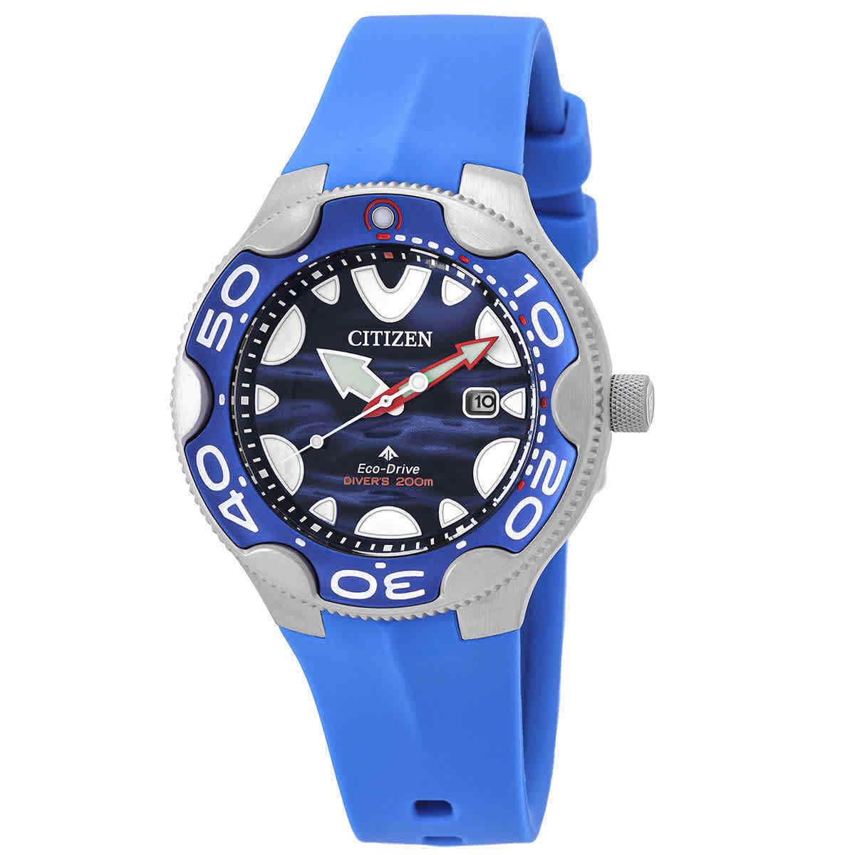 Citizen Promaster Eco-drive Blue Dial Men`s Watch BN0238-02L - Dial: Blue, Band: Blue, Bezel: Silver