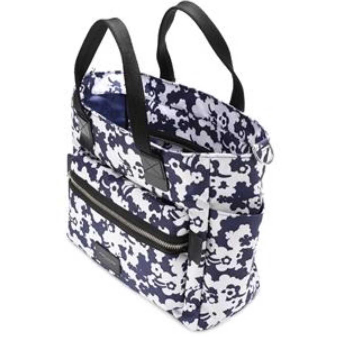 Marc Jacobs Floral Print Biker Baby Diaper Bag Blue One Size