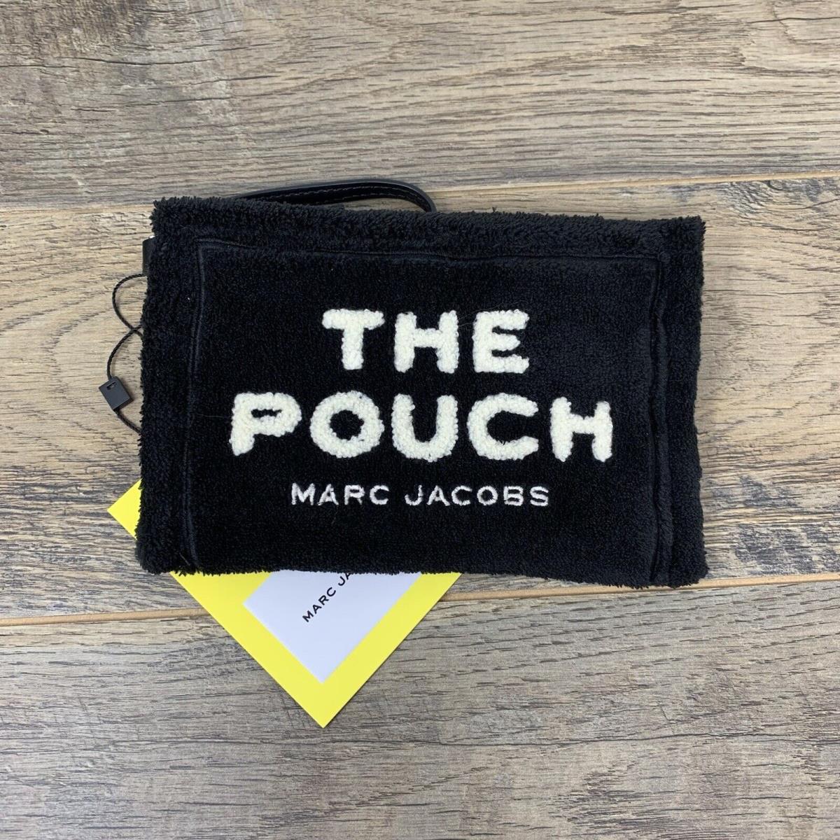 Marc Jacobs The Pouch Terry Traveler Mini Pouch Black White