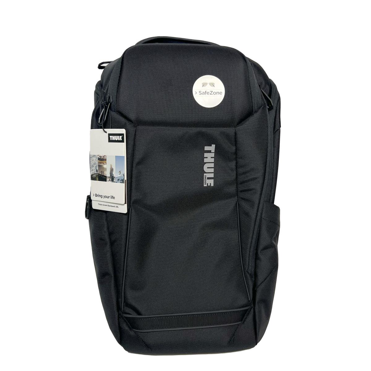 Thule Accent Eco-friendly 28L Backpack with Hidden Pockets Easy to Carry Black