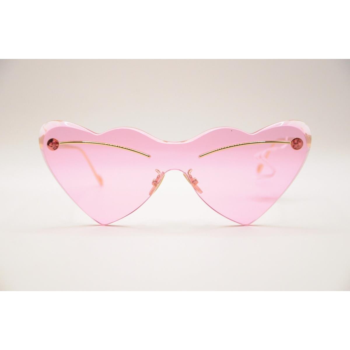 Loewe LW40087U Heart Shaped Eyeglass Frames 30Y Pink/gold 150-0-140