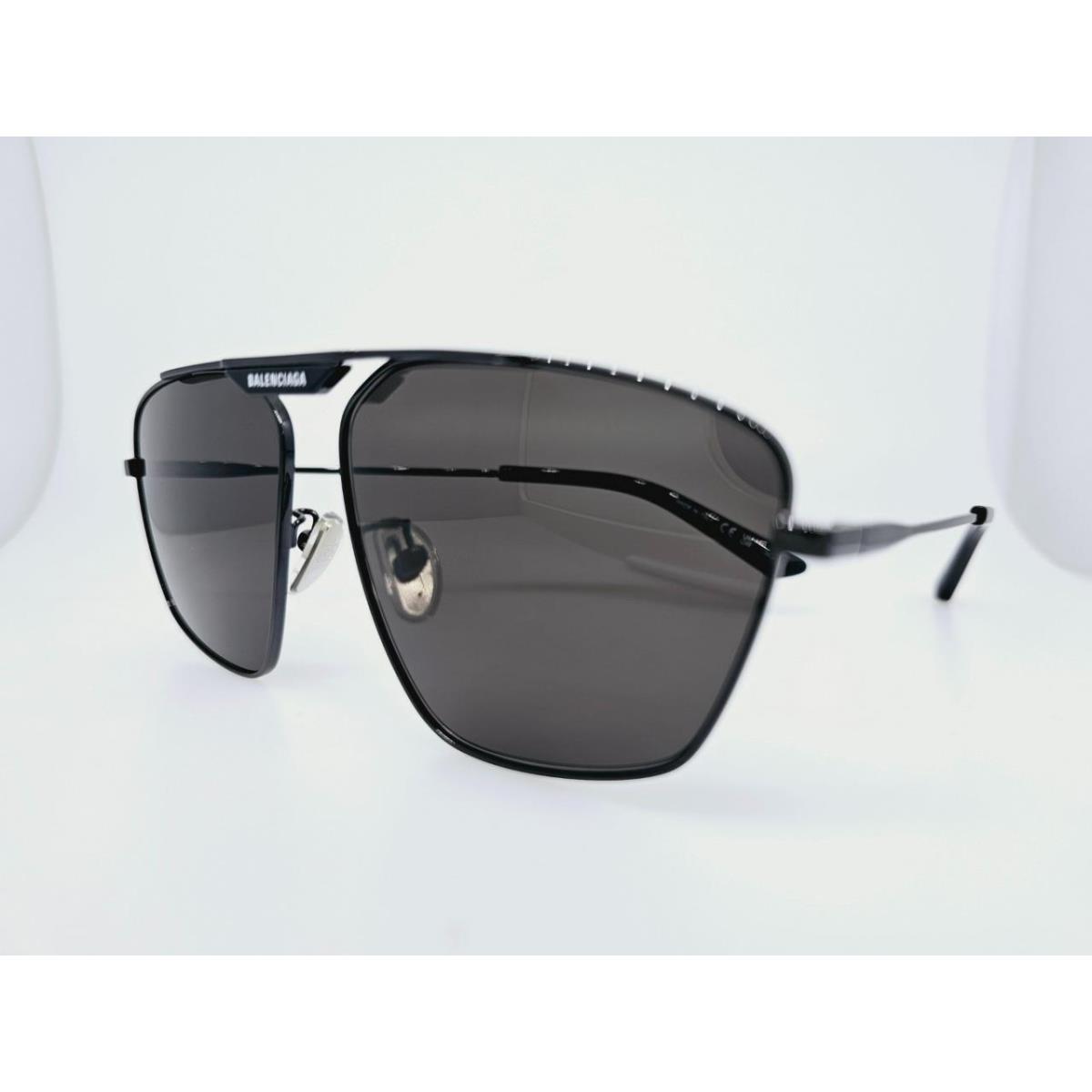 Balenciaga Sunglasses 0246SA 001 61MM Black Frame with Dark Grey Lenses