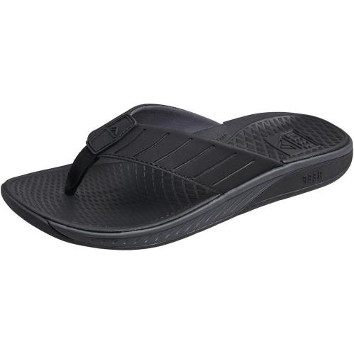 Reef Deckhand Men`s Water Friendly Flip Flop Boat Friendly No Stormy Black