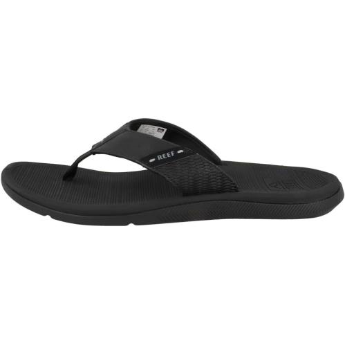 Reef Santa Ana Men`s Flip Flop Arch Support Water Friendly Non All Black