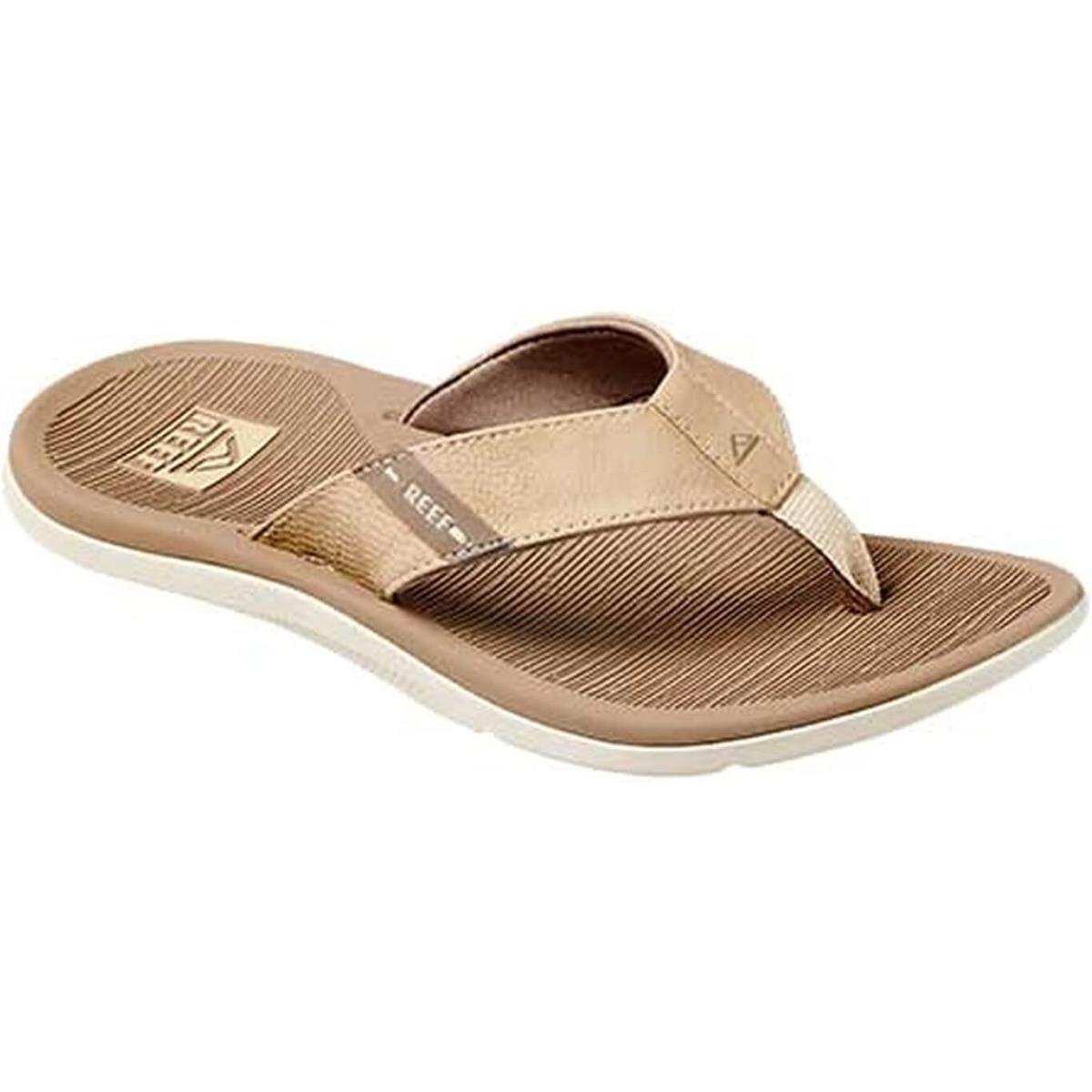 Reef Santa Ana Men`s Flip Flop Arch Support Water Friendly Non Tan