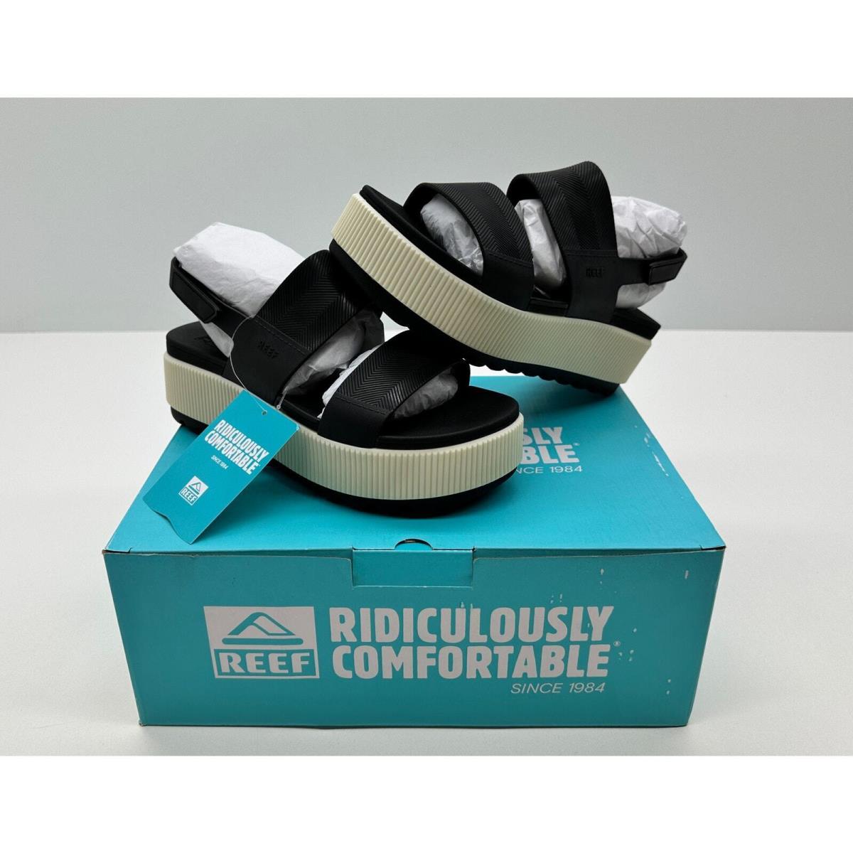 Reef Women`s Water Vista Higher Sandals Black Vintage Size 9 04S