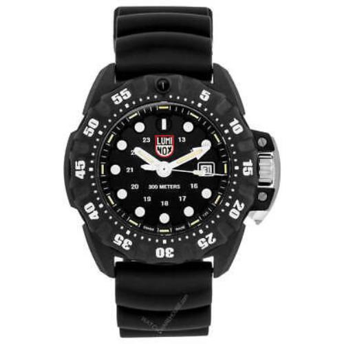 Luminox Scott Cassell Deep Dive 45mm Quartz Men`s Watch XS.1551 - Black Dial, Black Band