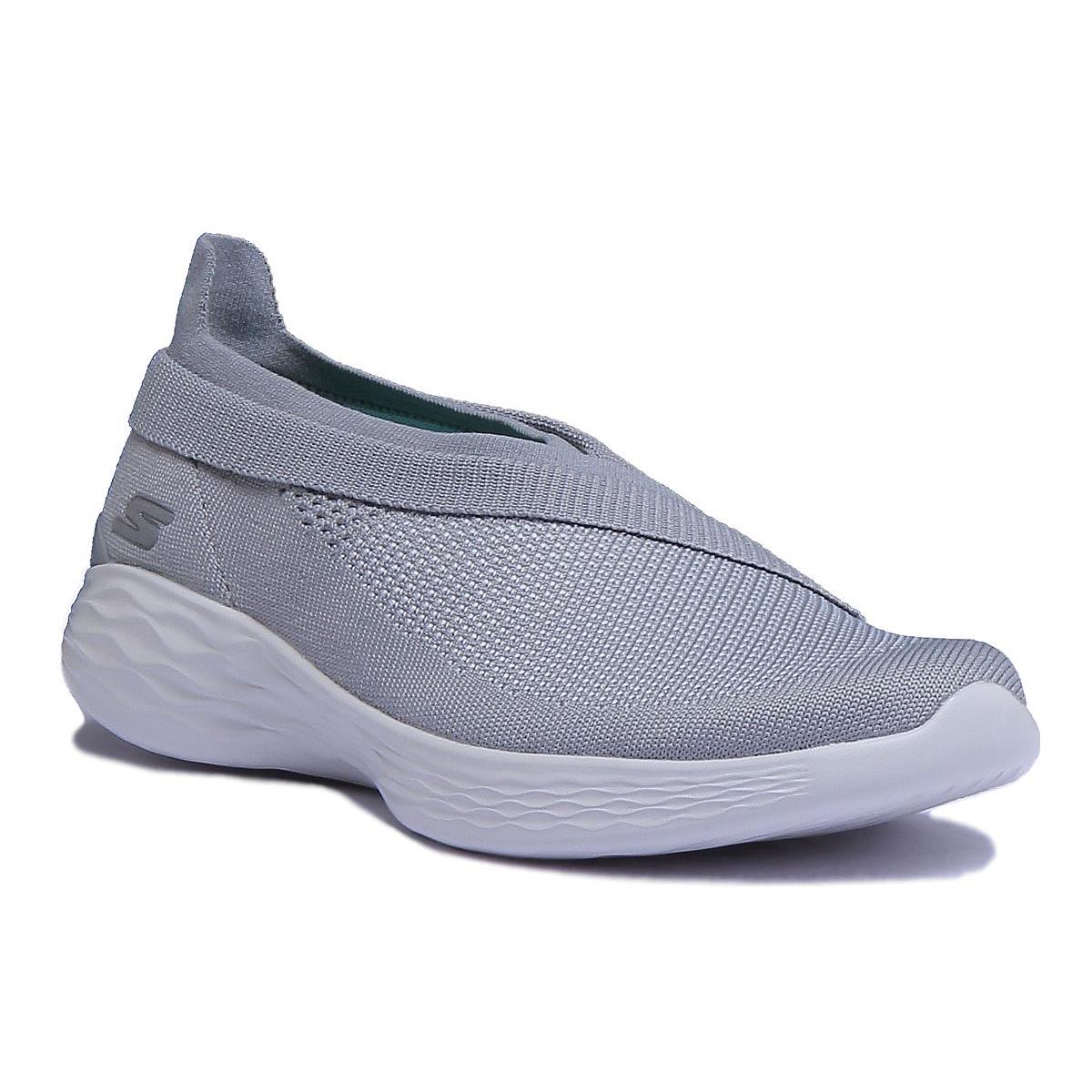 Skechers You Luxe EX Display Knit Slip On Mens Sneaker In Grey Size US 6 - 13