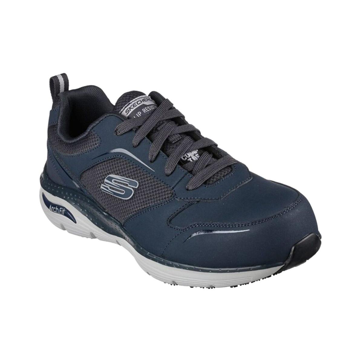 Skechers Men`s Arch Fit Lace-up Athletic Work Shoe - Composite Toe - 200134