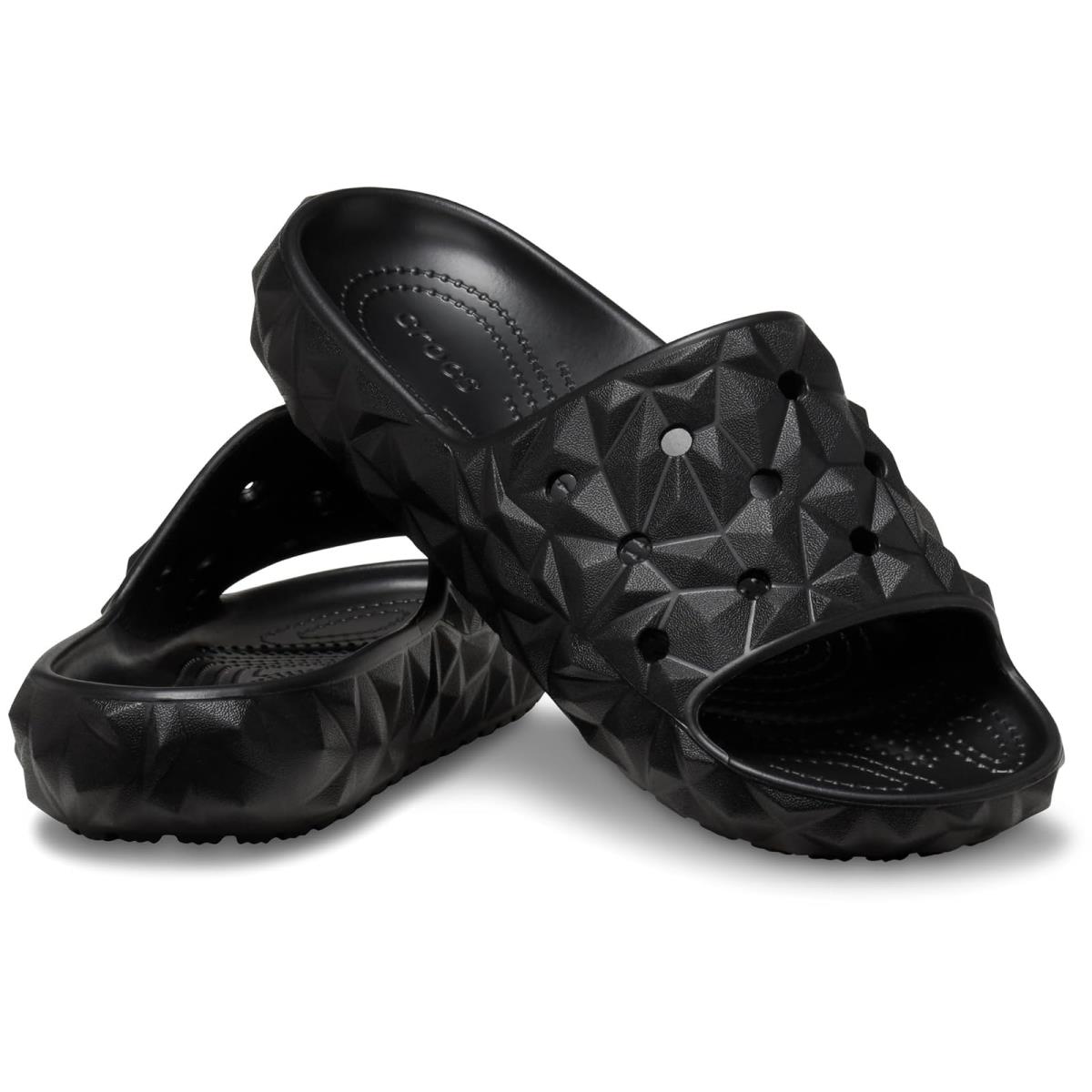 Unisex Sandals Crocs Classic Geometric Slide 2.0 Black