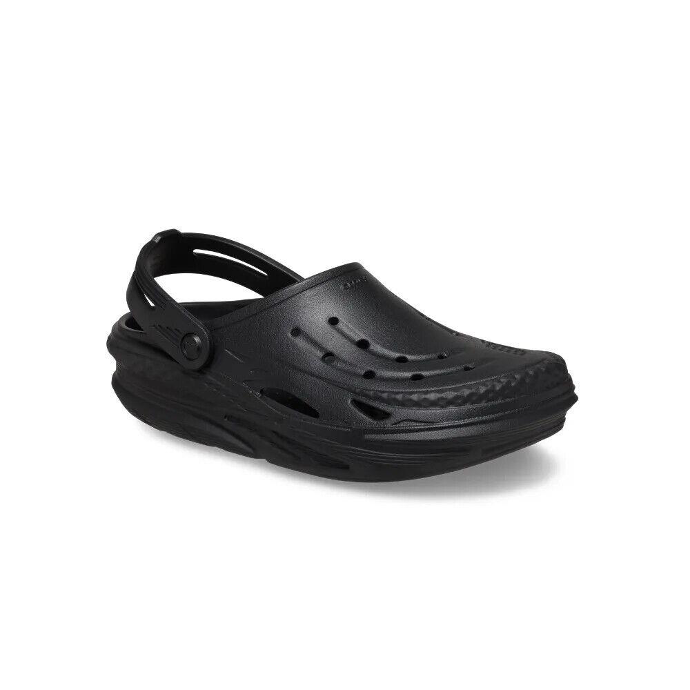 Crocs Off Grid 209501-001 Cut Out Clogs Unisex Black Round Toe Comfort POW28