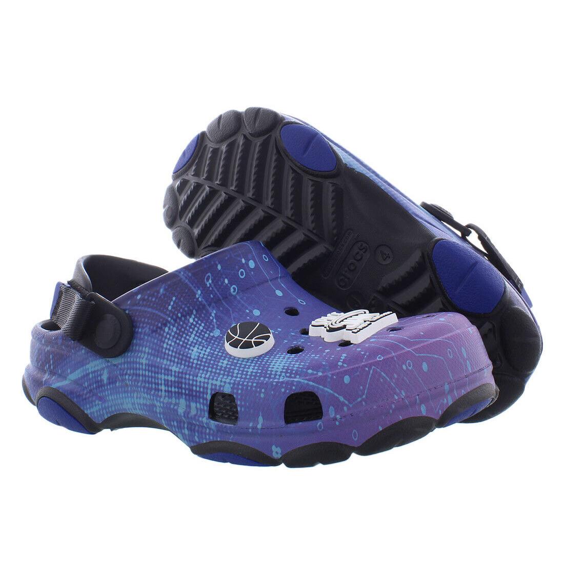 Crocs All Terrain Clog PS Boys Shoes Size 4 Color: Blue/black