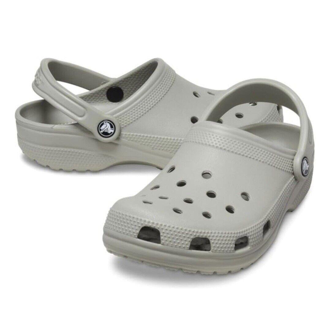 Crocs Shoes Classic Clogs Slip On Water Shoes Elephant Gray Women s Size 7