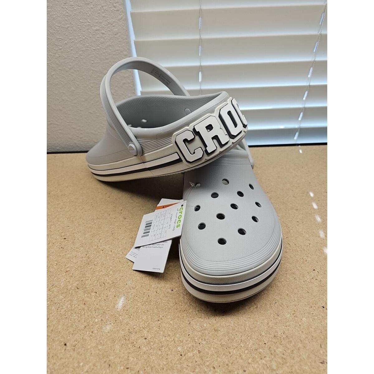 Crocs Off Court Logo Clog Slip On Shoes For Men`s Size 12 Grey Big Logo E8