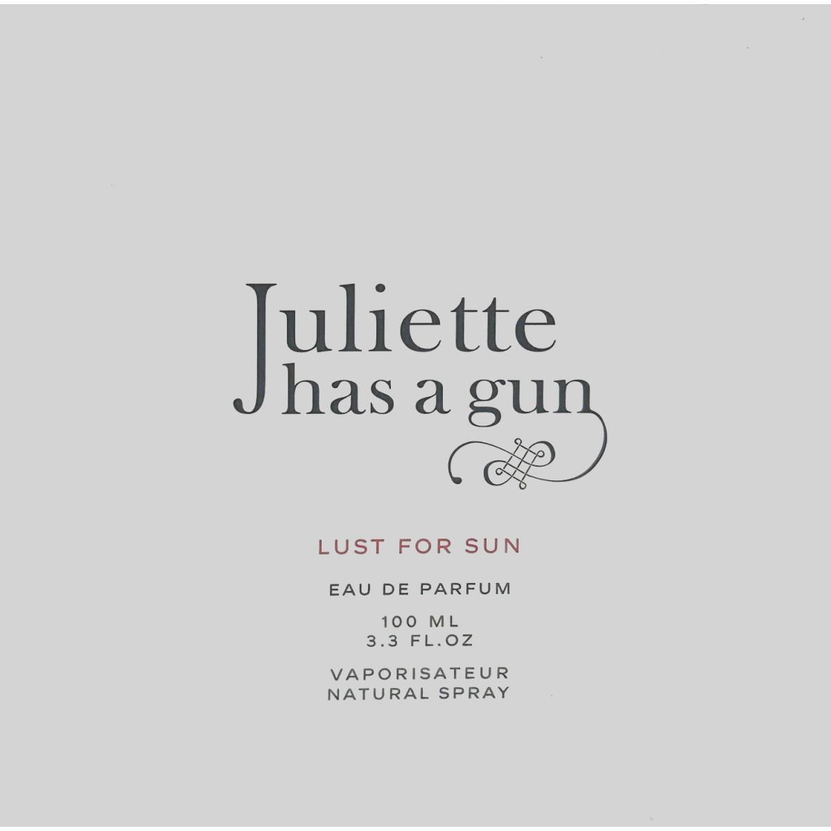 Juliette Has A Gun Lust For Sun Eau De Parfum Spray For Women 3.3 Oz / 100 ml