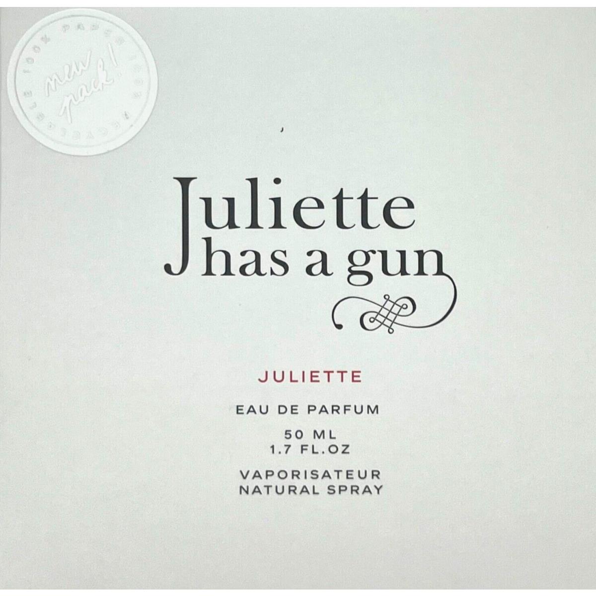 Juliette Has A Gun Juliette Eau DE Parfum Spray Women 1.7 Oz / 50 ml