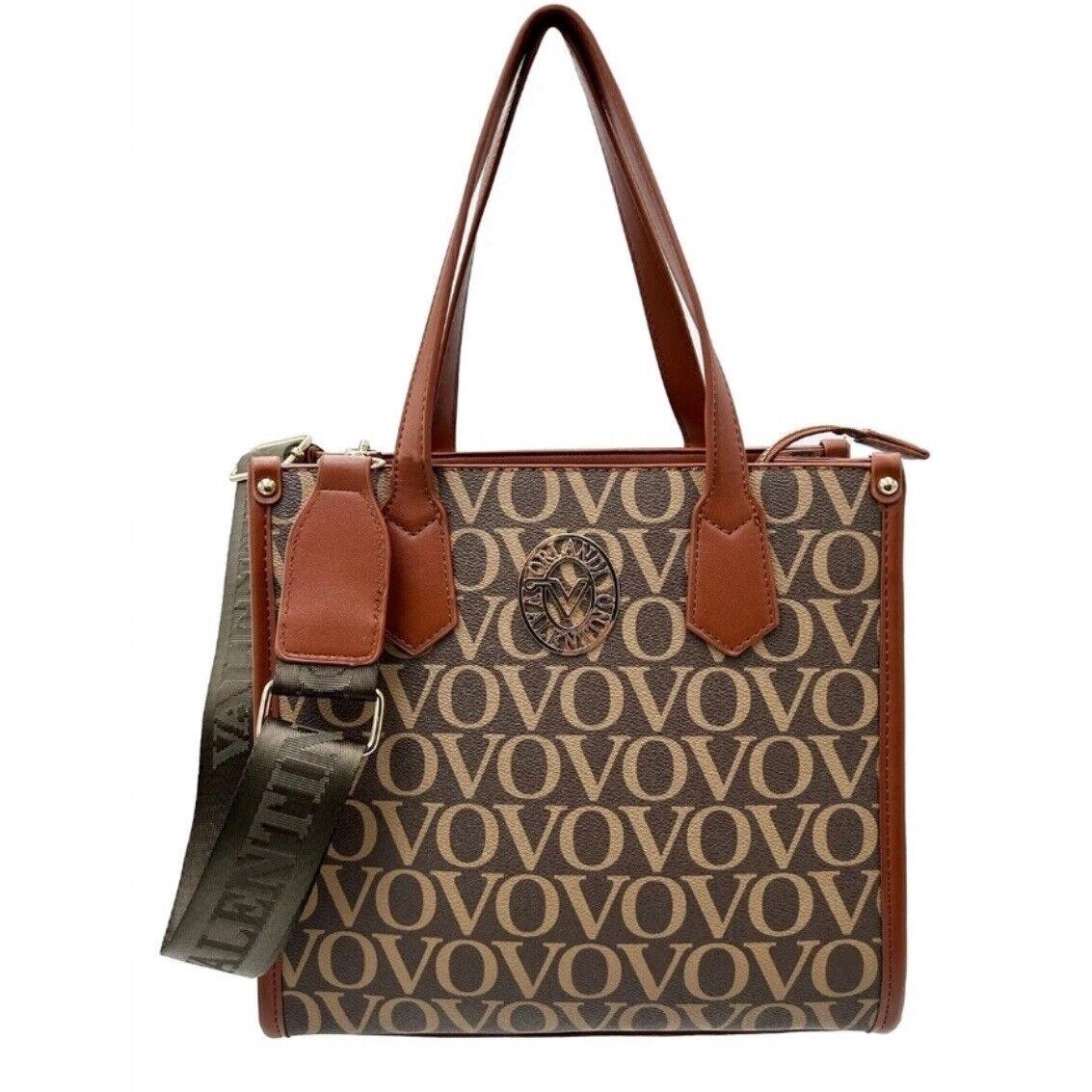 Valentino Orlandi Vovo Handbag Crossbody Brown Signature Extra Woven Strap