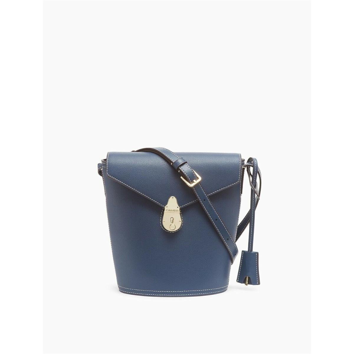 Calvin Klein Lock Leather Small or Mini Bucket Bag You Pick