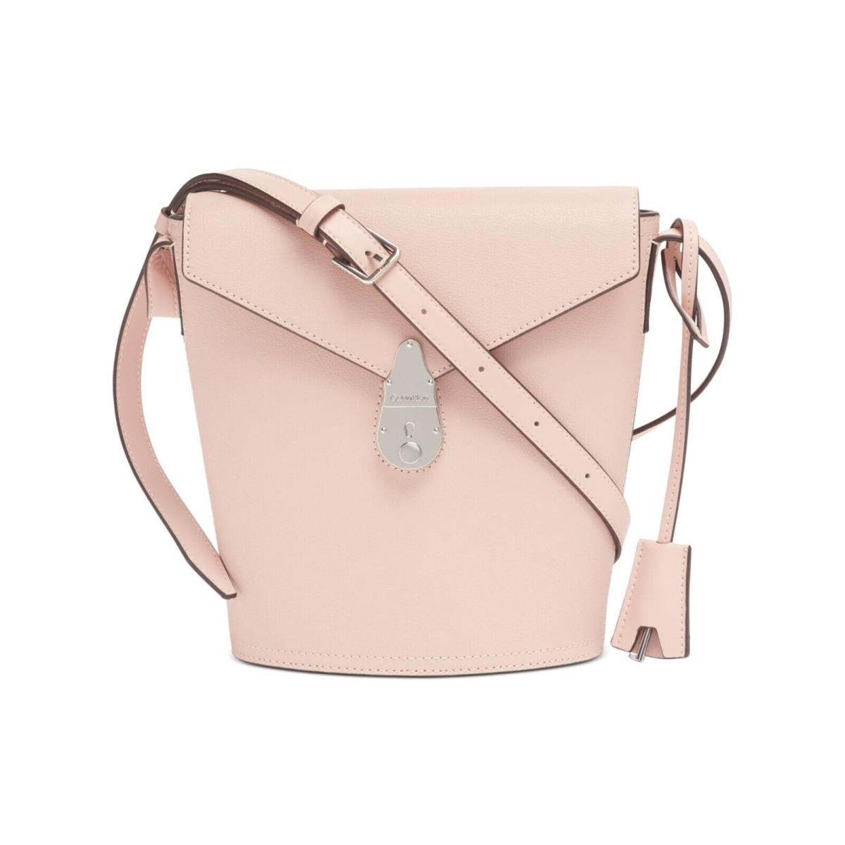 Calvin Klein Lock Leather Small or Mini Bucket Bag You Pick Blossom/silver (Pink)