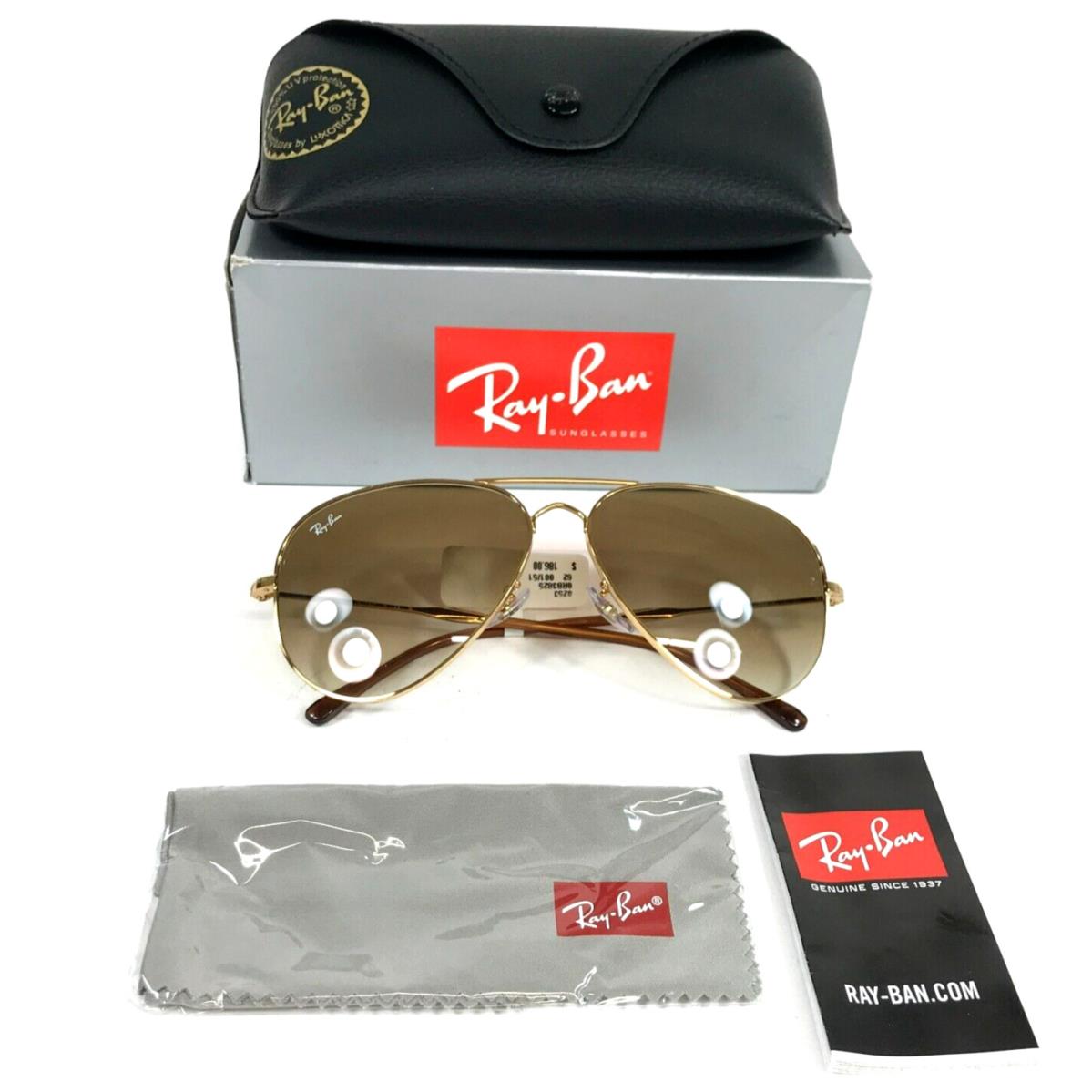 Ray-ban Sunglasses RB3825 001/51 Old Aviator Arista Gold with Brown Lenses 62 mm