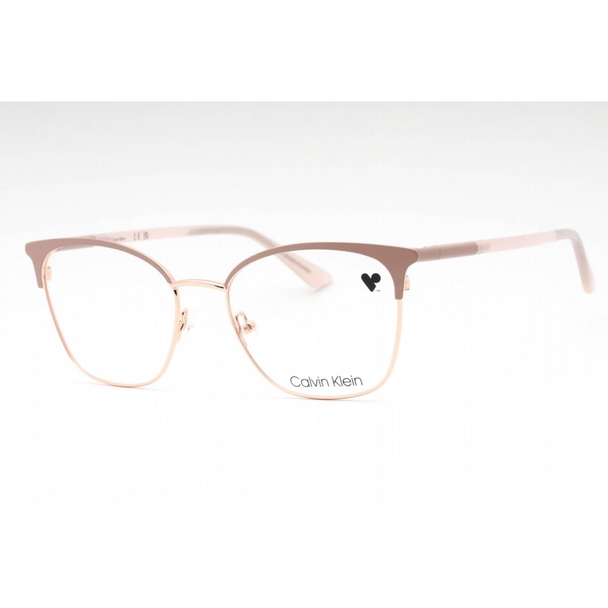 Calvin Klein CK22119 601 Sunglasses Rose Frame Clear Demo Lenses 53mm