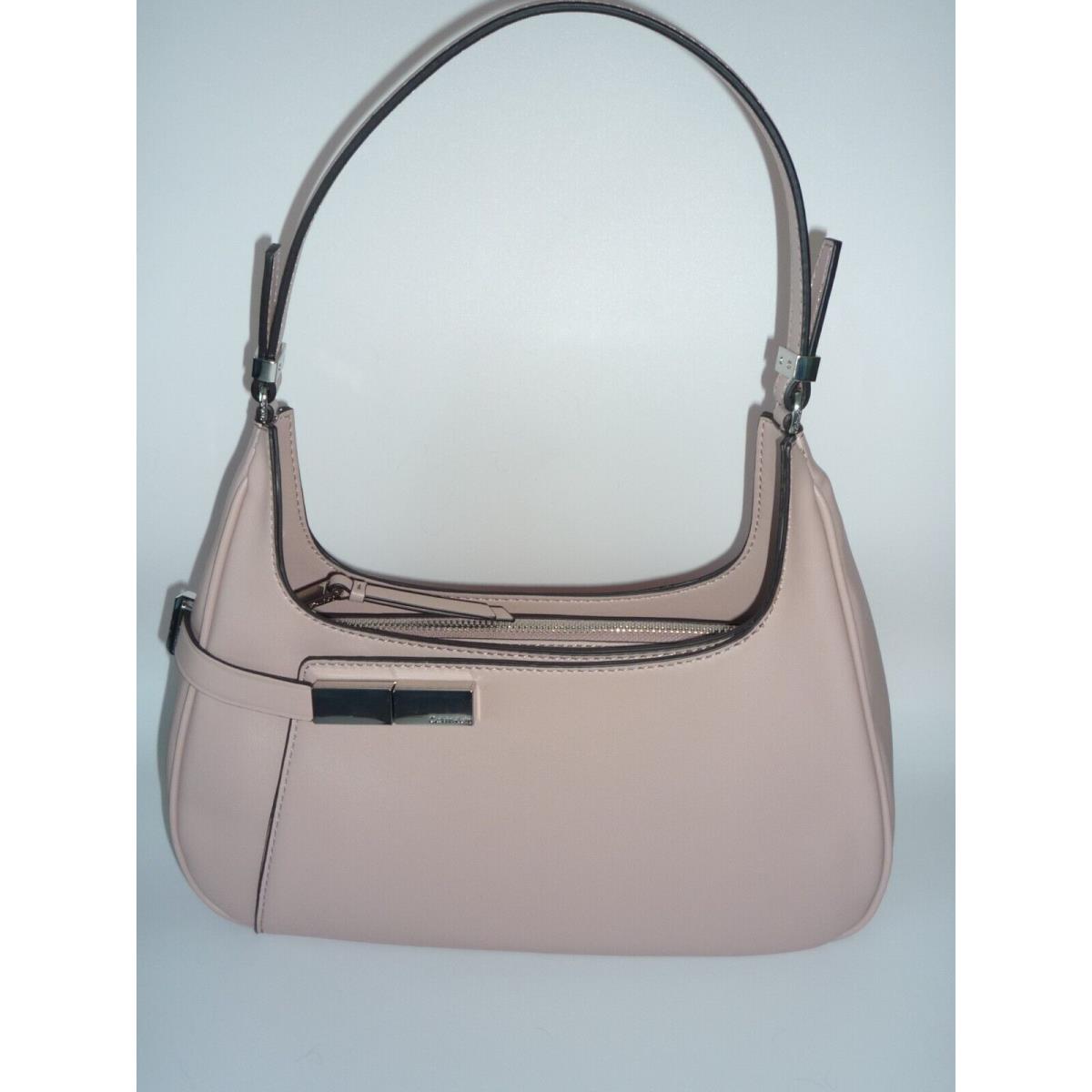 Calvin Klein Women`s Purse Jade Top Rosewood Pink Leather