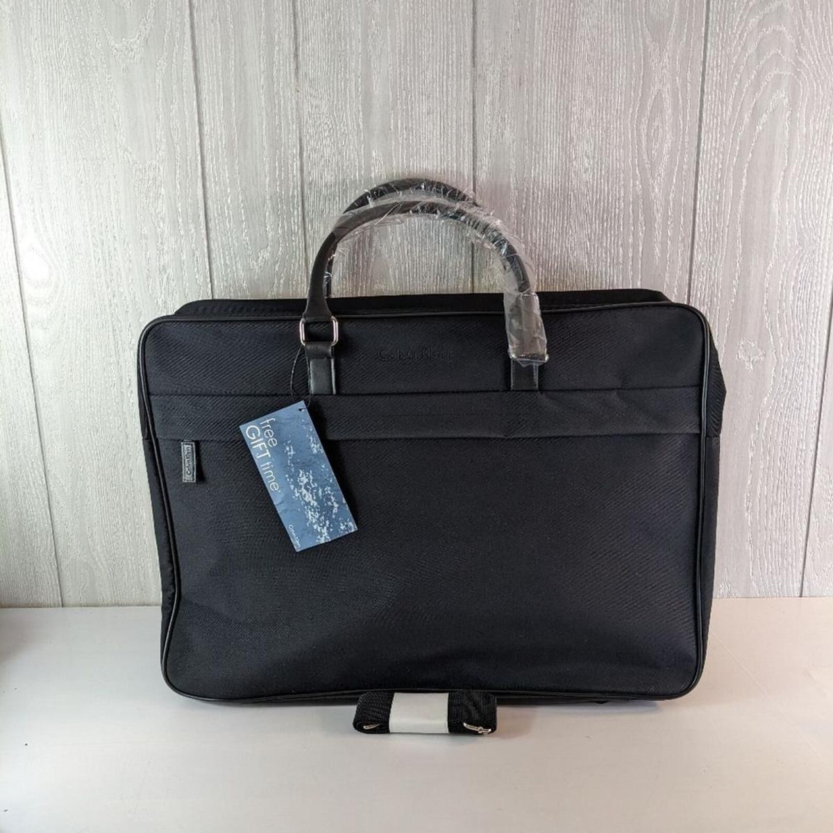 Calvin Klein Polyester Duffel Carry On Bag Black 21x15x6