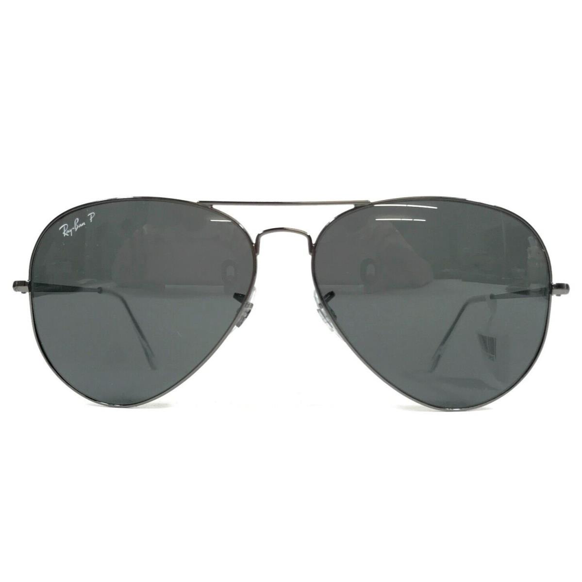 Ray-ban Sunglasses RB3689 Aviator Metal II 004/48 Gunmetal Black Polarized 62 mm