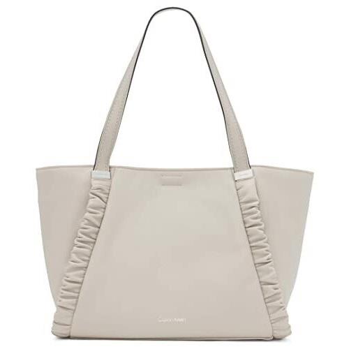 Calvin Klein Luna Faux-leather Large Tote Bag Purse - Fawn / Light Beige