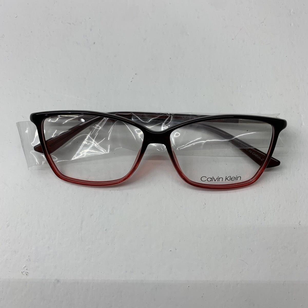 Calvin Klein Unisex Red Ombre Frames Size 55/12/140