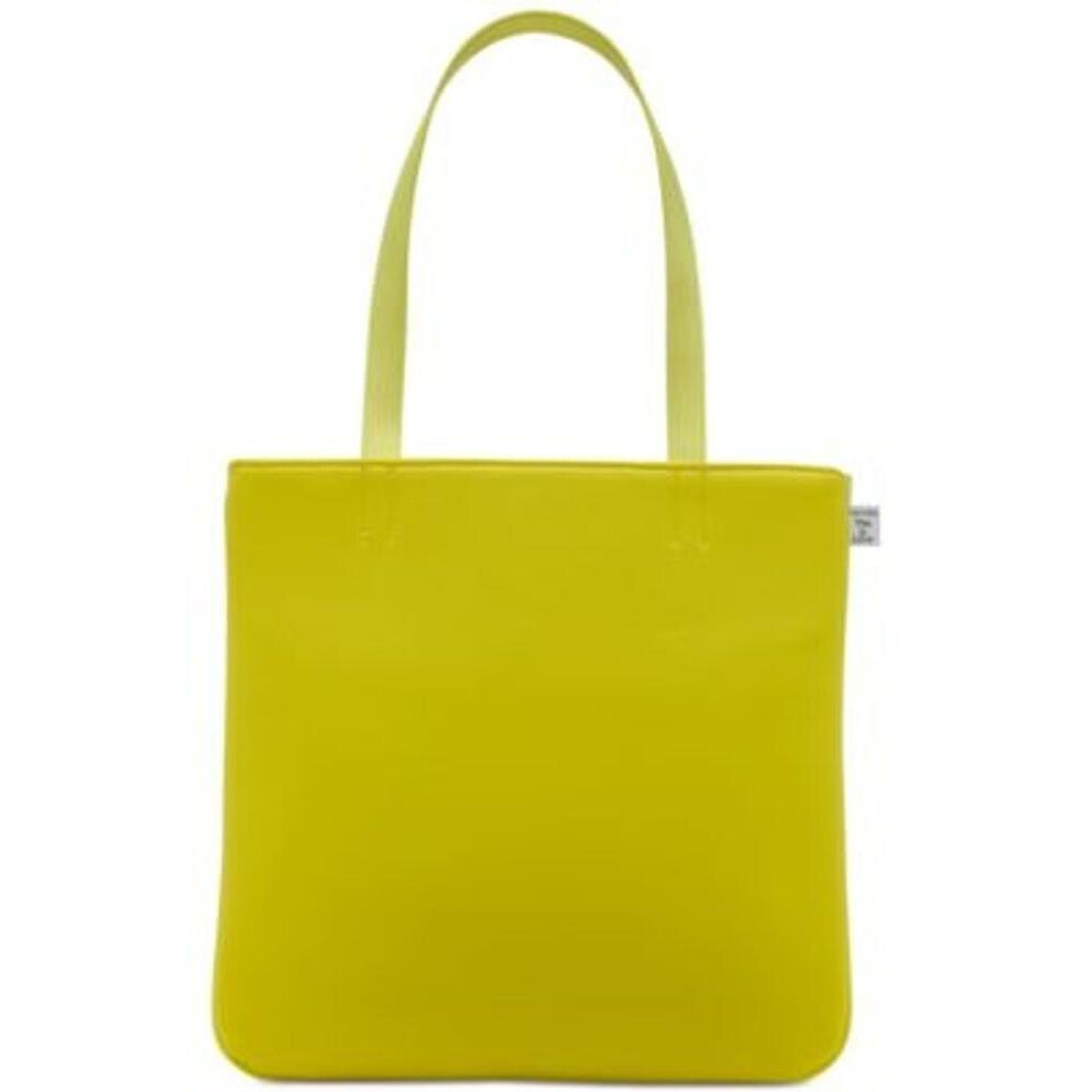 Calvin Klein Tessa Tote Large Yellow Magnetic Snap Shoulder-bag Pockets