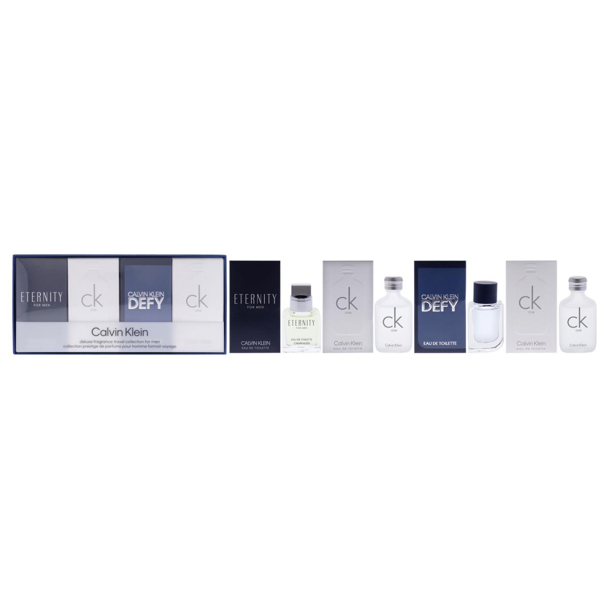 Calvin Klein Deluxe Fragance Collection Set For Men - 4 Pc Gift Set