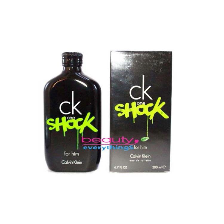 CK One Shock For Him by Calvin Klein 6.7oz Edt Spray Men`s Cologne