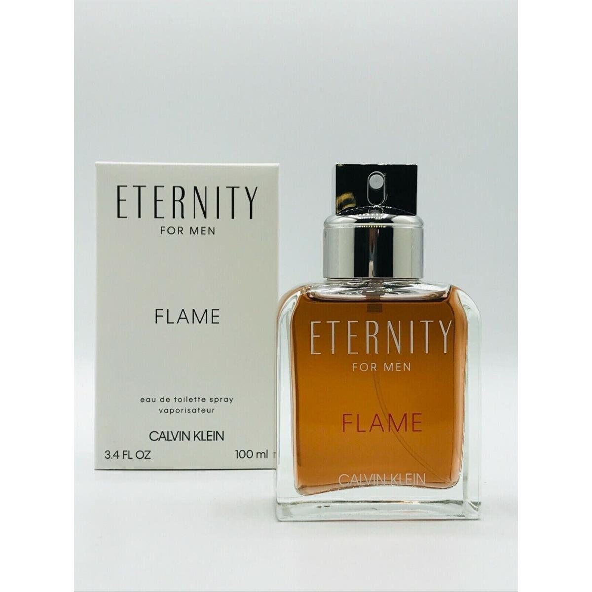 Eternity Flame By Calvin Klein Men 3.4 oz 100 ml Edt Spray As Shown