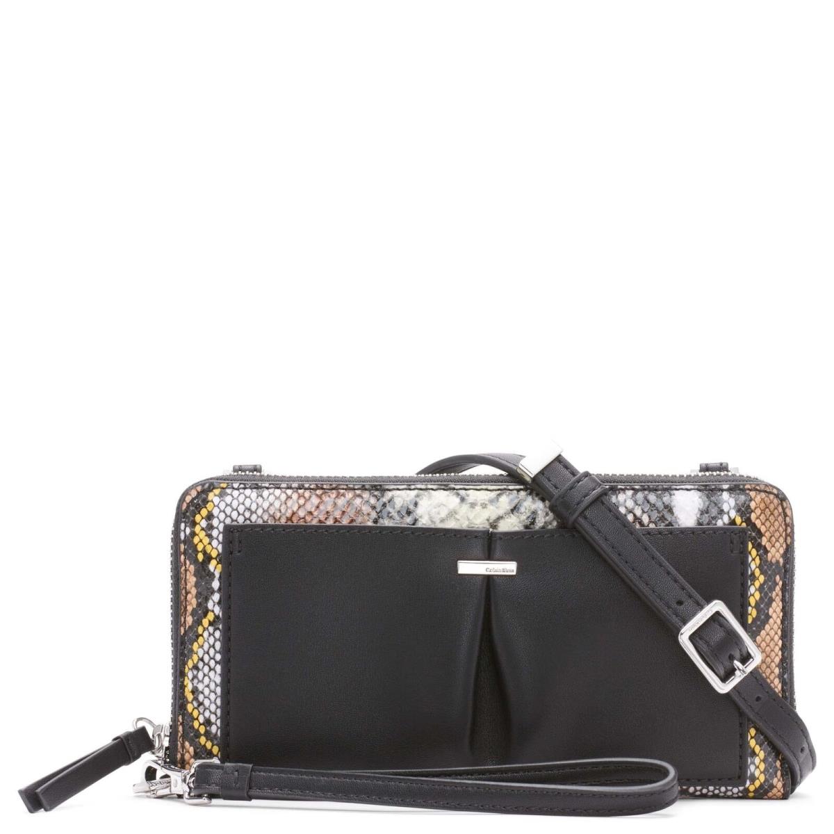 Calvin Klein Nickel Organizational Wallet On a String Crossbody