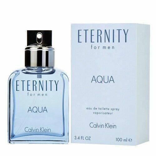 Eternity Aqua by Calvin Klein 3.3 / 3.4 oz Edt Cologne For Men