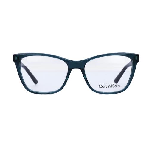 Calvin Klein CK20532 300 Women`s Cat Eye Green Crystal/black Optical Eyeglasses