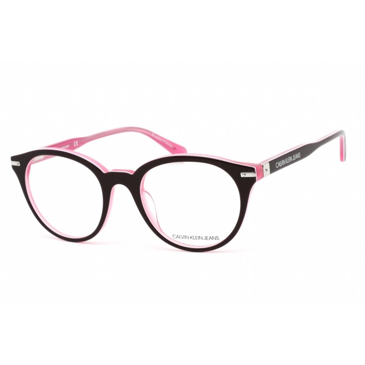 Jeans CKJ20513 608 Eyeglasses Burgundy Pink Frame 50mm by Calvin Klein