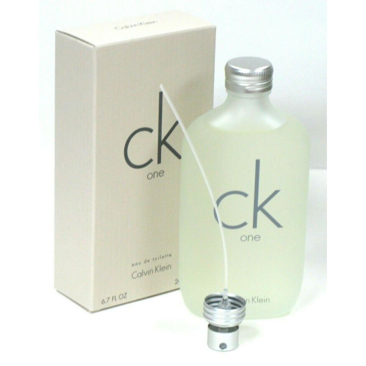 Calvin Klein CK One Unisex Eau de Toilette For Men Women 6.7 oz / 200ml