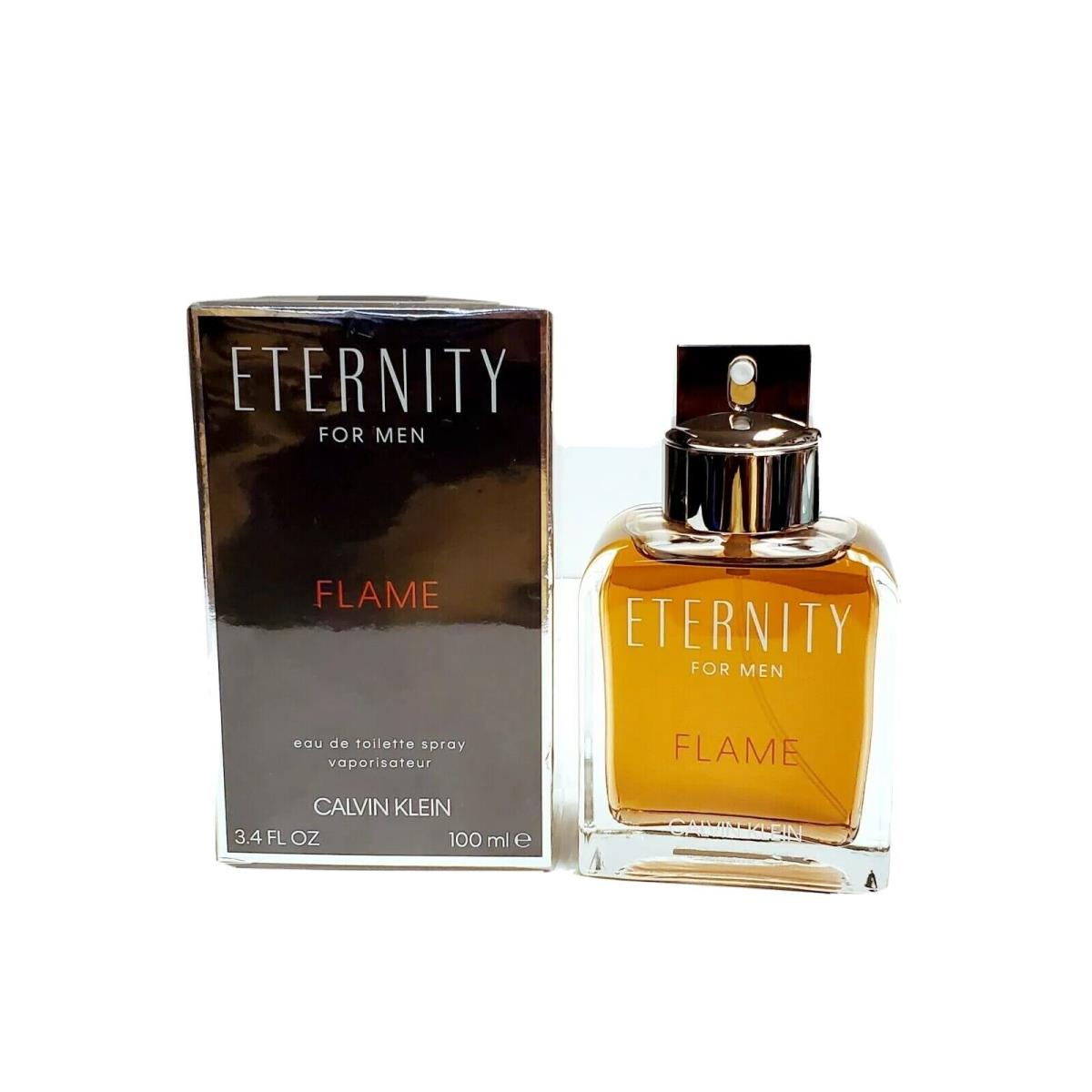 Eternity Flame by Calvin Klein Eau De Toilette Spray 3.4 oz For Men