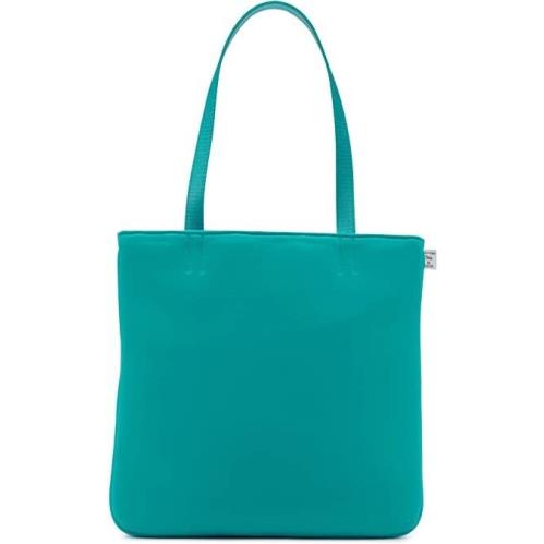 Calvin Klein Tessa Tote Large Turquoise Magnetic Snap Shoulder Bag Pockets