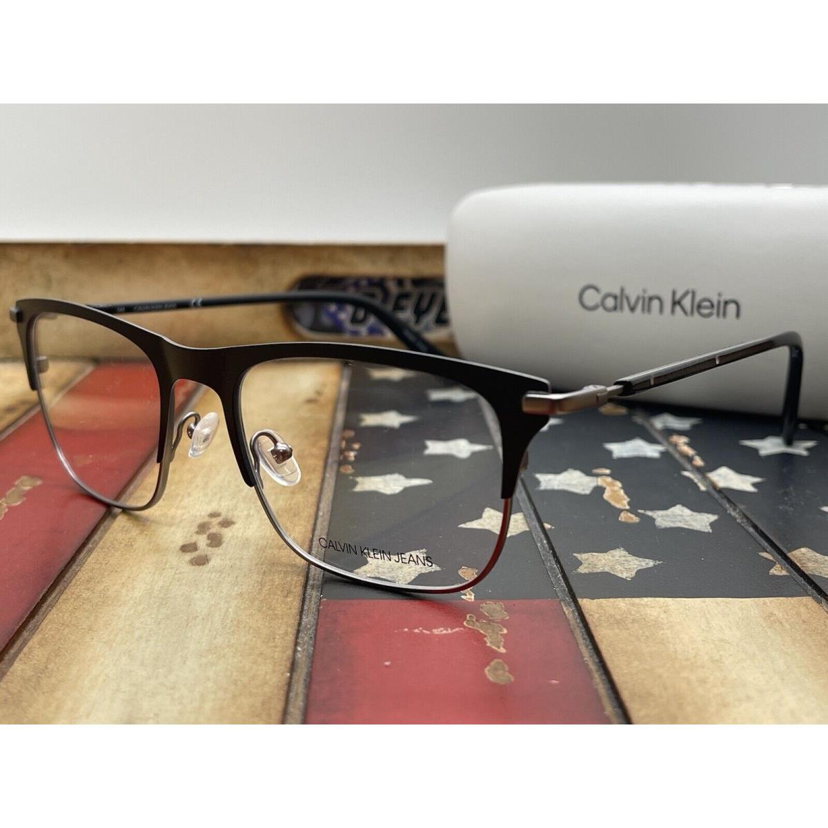 Calvin Klein Jeans CKJ20303 001 Black Eyeglasses 54mm Option To Add RX