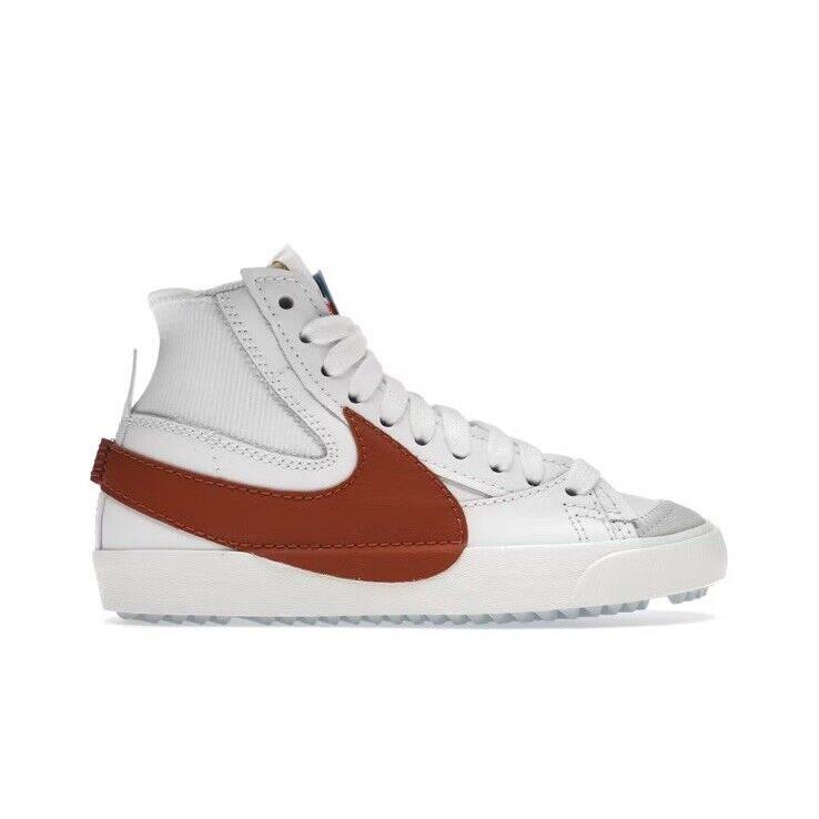 Men Nike Nike Blazer Mid 77 Jumbo Swoosh Shoes White/dark Russet DD3111-101 - White/Dark Russet/White Sail