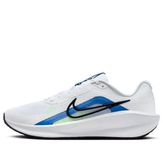 Mens Nike Downshifter 13 Running Shoes Sneakers White Blue Black FD6454 103 - White