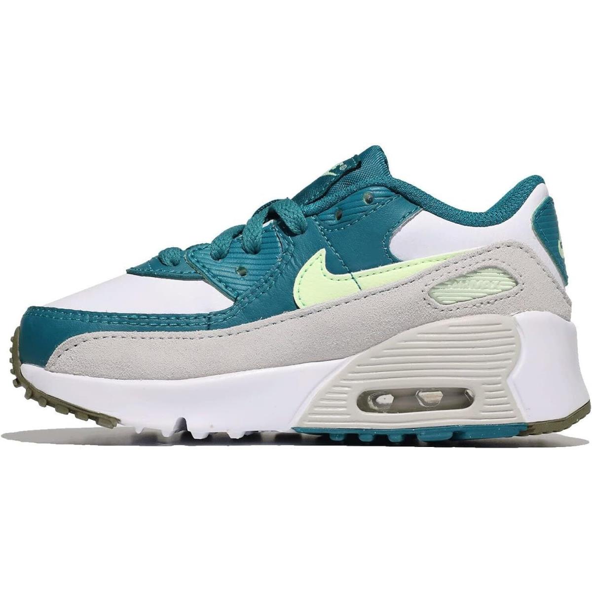 Toddler`s Nike Air Max 90 Ltr White/barely Volt CD6868 124