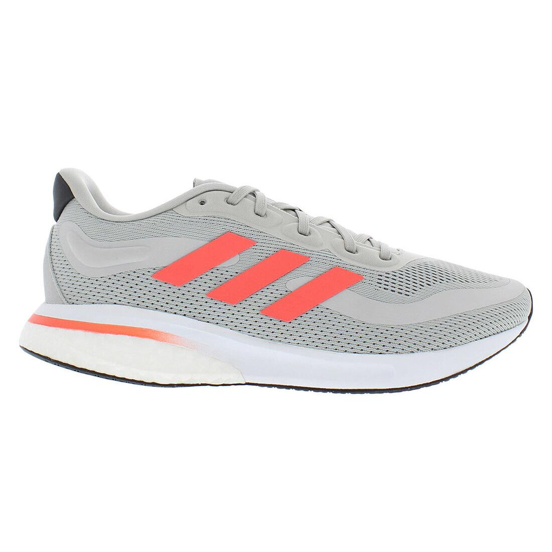 Adidas Supernova Mens Shoes - Grey/Red, Main: Grey