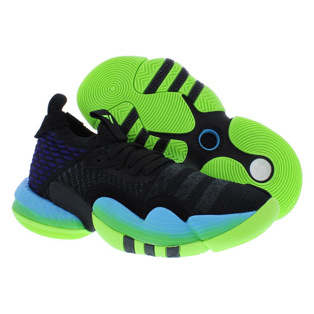 Adidas Trae Young 2 GS Boys Shoes - Black/Blue, Main: Black