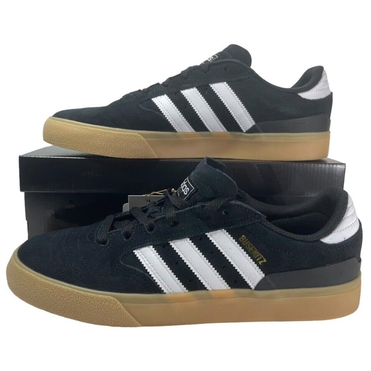 Adidas Originals Busenitz Vulc II Vulcanized Men`s Sneakers Black Gum HQ2019 - Black